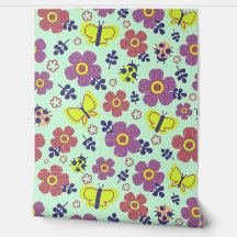 Vlinders, Lieveheersbeestjes, Bloemen en Bladeren