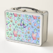 Vlinders Lineair verloop Achtergrond Patroon (Voorkant)