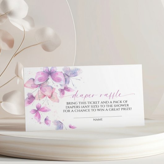 Vlinders Luier Raffle Informatiekaartje