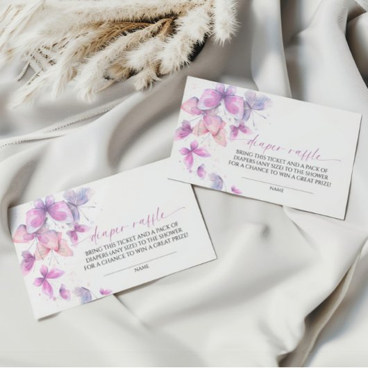 Vlinders Luier Raffle Informatiekaartje