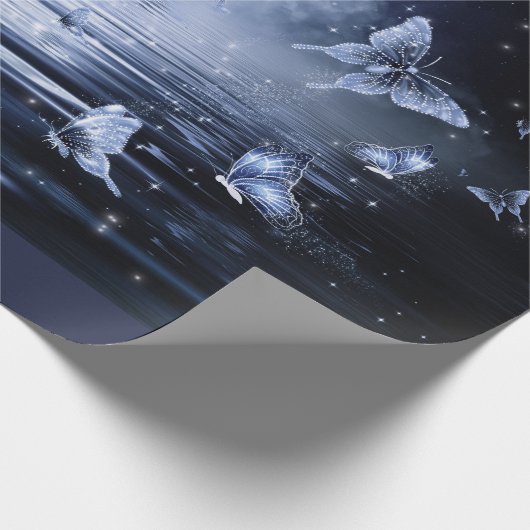 vlinders-maanvlucht cadeaupapier (Hoek)