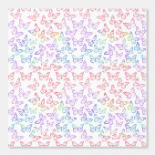 Vlinders Meisje Schattige Wit Pastel Paarse Roze Behang (Voorkant)