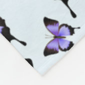 Vlinders Meisjesachtig Teal Groot Fleece Deken (Hoek)