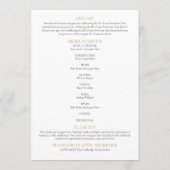 Vlinders Memorial begrafenisopdracht Programmakaart (Achterkant)