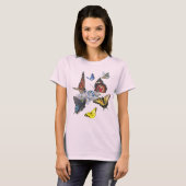 vlinders met cirkel driehoek 26 rev t-shirt (Voorkant volledig)