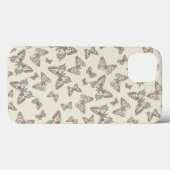 Vlinders met crème bruin Case-Mate iPhone case (Achterkant (horizontaal))