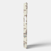 Vlinders met crème bruin Case-Mate iPhone case (Achterkant / Rechts)