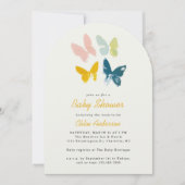 Vlinders Modern genderneutraal Baby shower Kaart (Voorkant)