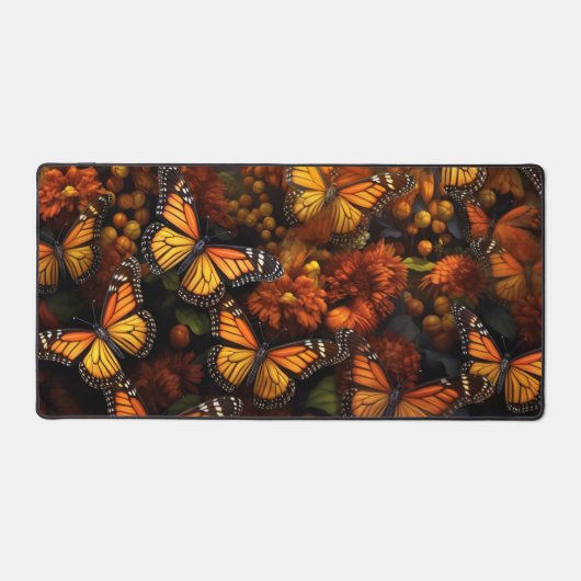 Vlinders, monarchen en wilde bloemen bureaumat (Voorkant)
