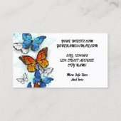 Vlinders Morpho en Monarchen Visitekaartje (Achterkant)