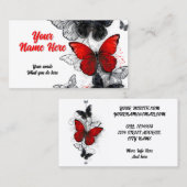 Vlinders Morpho en Monarchen Visitekaartje (Voorkant / Achterkant)