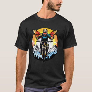 Vlinders Motorrijder Fiets Vlinder T-shirt