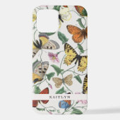   vlinders | Naam iPhone Hoesje (Achterkant)