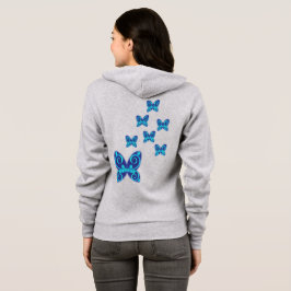 Vlinders natuur hoodie