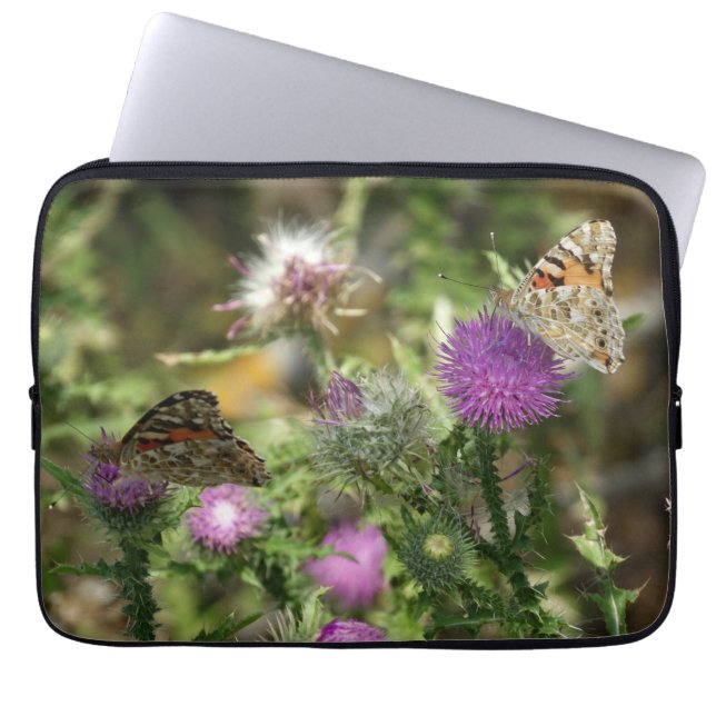 Vlinders Natuur Photneopreen Laptop Sleeve 13" (Voorkant)