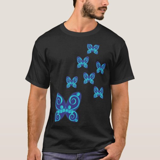 Vlinders natuur t-shirt (Voorkant)