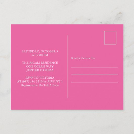 Vlinders nippen en zien Baby shower nodigt uit Feestdagenkaart (Achterkant)