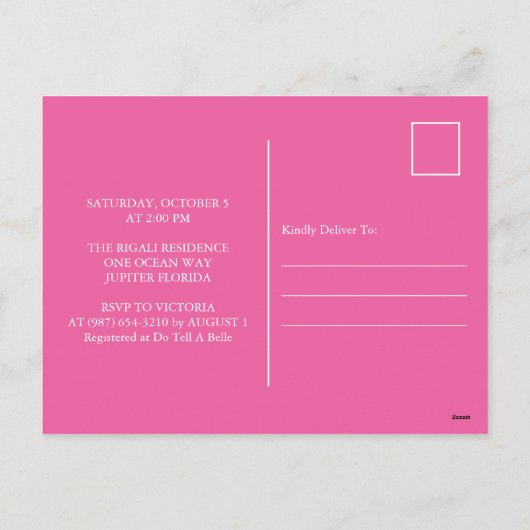 Vlinders nippen en zien Baby shower nodigt uit Feestdagenkaart (Achterkant)