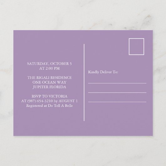 Vlinders nippen en zien Baby shower nodigt uit Feestdagenkaart (Achterkant)