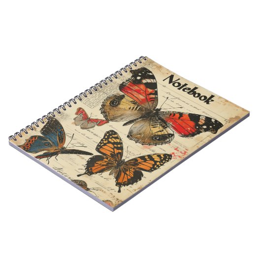 Vlinders  notitieboek (Linkerzijde)
