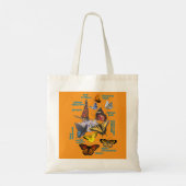 vlinders nuchterheid symbool boodschappentas tote bag (Achterkant)