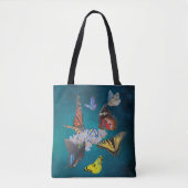vlinders nuchterheid symbool boodschappentas tote bag (Voorkant)