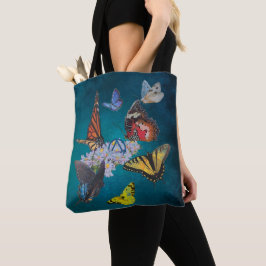 vlinders nuchterheid symbool boodschappentas tote bag
