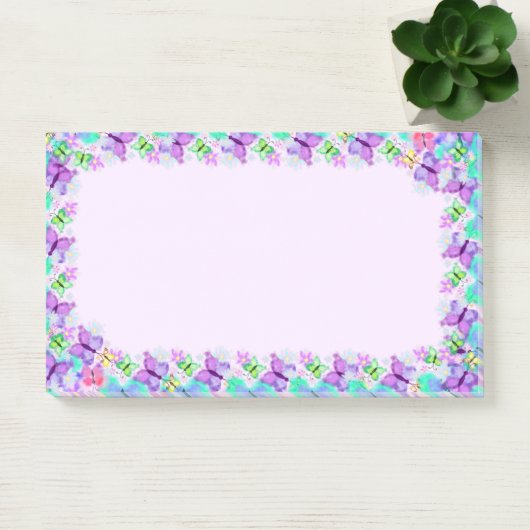 Vlinders omlijst Sticky Notes (Kantoor)
