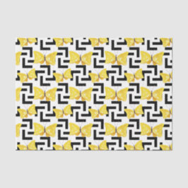 Vlinders (Ontwerp 34 Geel/Oranje Serie) Tissuepapier