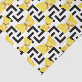 Vlinders (ontwerp 34 geel/Sinaasappel serie) Tissuepapier (Detail)