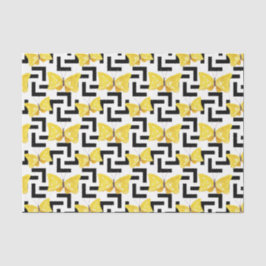 Vlinders (ontwerp 34 geel/Sinaasappel serie) Tissuepapier