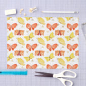 Vlinders (Ontwerp 50 Geel/Oranje Serie) Tissuepapier (Craft)