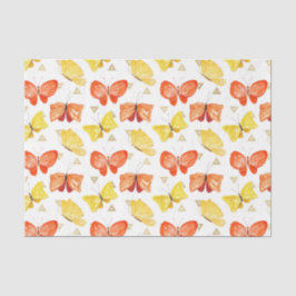 Vlinders (Ontwerp 50 Geel/Oranje Serie) Tissuepapier