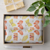 Vlinders (ontwerp 50 geel/Sinaasappel serie) Tissuepapier (Geschenk)