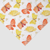 Vlinders (ontwerp 50 geel/Sinaasappel serie) Tissuepapier (Detail)