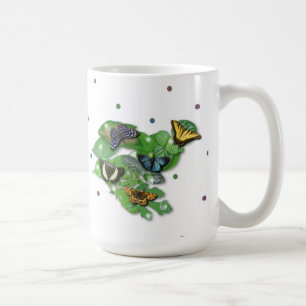 Vlinders op Bladeren Koffiemok