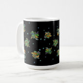 Vlinders op Bladeren Koffiemok (Voorkant links)