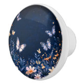 Vlinders op een Sterrennacht Keramische Knop (Rechts)