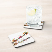 Vlinders op een tak drankjes onderzetter (Rechterzijde)