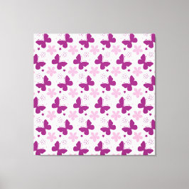 Vlinders op Gespannen Canvasprint Canvas Afdruk
