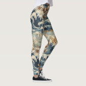 Vlinders op golven leggings (Rechts)