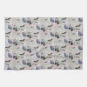 Vlinders op lavendel theedoek (Horizontaal)