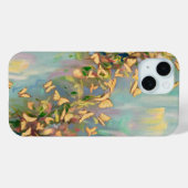 Vlinders op lichtblauwe achtergrond Case-Mate iPhone case (Achterkant (horizontaal))
