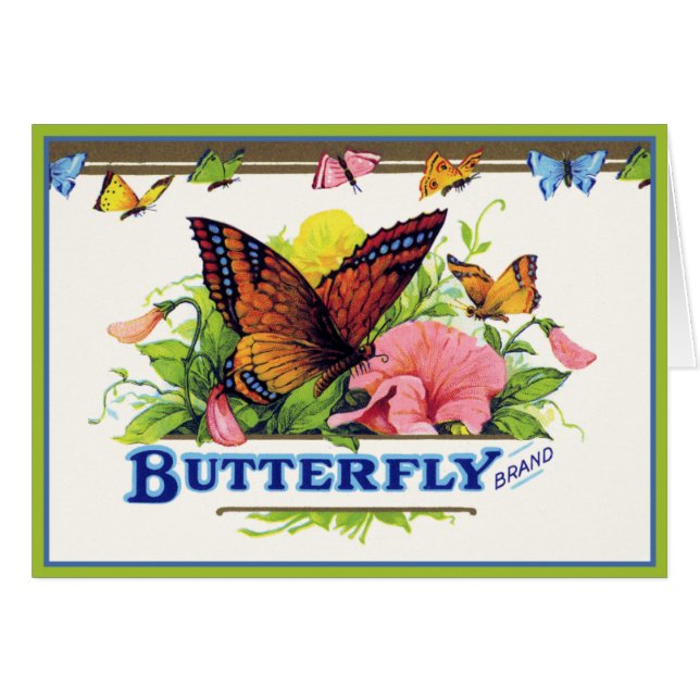 Vlinders op Petunias (Voorkant Horizontaal)