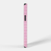 Vlinders Op Roze Gingham iPhone Hoesje (Rechterkant)