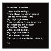 VLINDERS (OPTIE 2) FOTO AFDRUK (Voorkant)