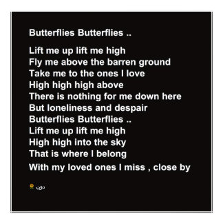 VLINDERS (OPTIE 2) FOTO AFDRUK