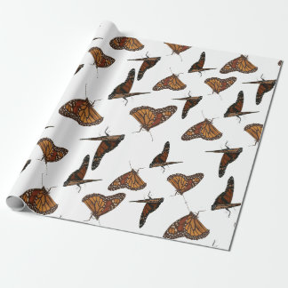 vlinders oranje cadeaupapier