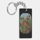 vlinders oranje sleutelhanger (Voorkant Links)