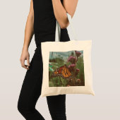 vlinders oranje tote bag (Voorkant (product))